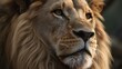© KWY - close up portrait of a lion generative ai