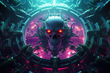 Wall Mural - Cyber Virus Concept