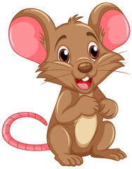 Sticker - Cute mouse cartoon character