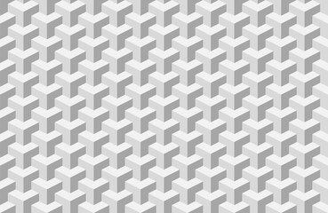 Wall Mural - 3d geometric abstract seamless patterns. vector textures.