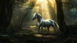 © Kateryna Kordubailo - Unicorn In the forest. Generative AI