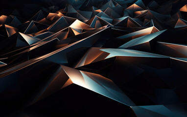 Wall Mural - Geometric Volumetric Abstract Background
