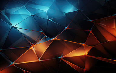 Wall Mural - Geometric Volumetric Abstract Background