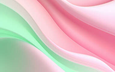 Wall Mural - Paste Colors Volumetric Wavy Abstract Background