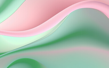 Wall Mural - Paste Colors Volumetric Wavy Abstract Background
