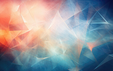 Wall Mural - Geometric Volumetric Abstract Background