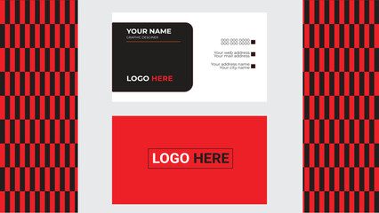 Double-sided creative business card template. Portrait and landscape orientation. Horizontal and vertical layout. Vector illustration.
