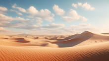 Sand Dunes. AI Generative