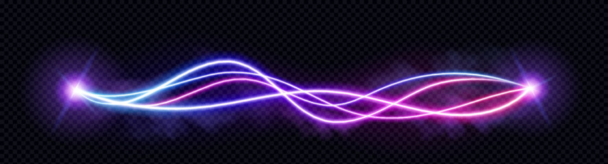 neon audio voice frequency wave and abstract sound light vector background. radio pulse effect curve