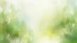© kichigin19 - abstract blurred light watercolor fresh green eco background. Generative AI