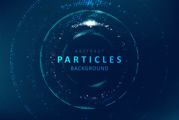 Abstract technology big data visualization.