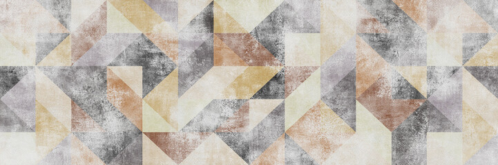 Wall Mural - ancient colorful geometric seamless pattern. retro repeating wallpaper , fabric or ceramic digital p