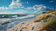 Dune Beach At The North Sea Coast, Sylt, Schleswig-Holstein, Germany