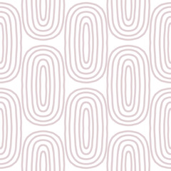 Wall Mural - Simple and elegant seamless pattern with Zen Lines. Abstract seamless texture in retro style. Hand drawn ink lines background. Simple geometry