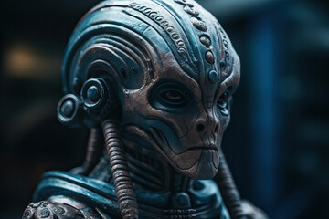 Beyond Human: A Powerful and Dramatic Alien Portrait