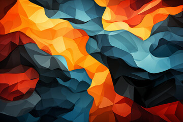 Poster - The image offers a contemporary take on traditional military patterns, adding a sense of style and modernity to the design.  Generative AI technology.