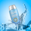 Bottle of Sunscreen, Sunscreen 50 Spf