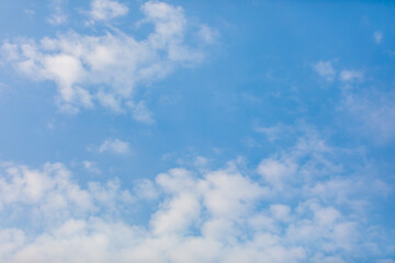 Wall Mural - blue sky and white clouds or cloudscape.