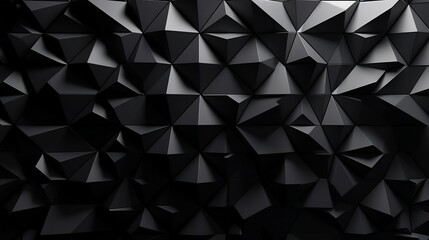  Polished, Semigloss Wall background with tiles. Triangular, Black blocks.