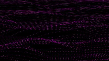  Loop of Plexus Structural Data Network Connection of Information. 4K Abstract  background of points. Cyber particles. Big data stream. Vector illustration