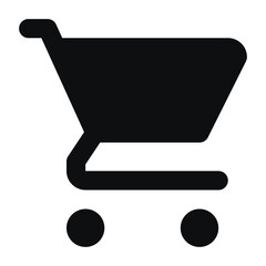 Wall Mural - shopping cart icon