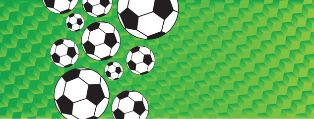 Wall Mural - soccer ball background	