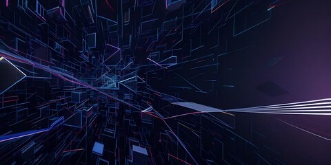 Abstract technology particles mesh background with different colour shapes