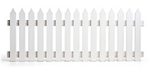 New White Painted Wooden Fence On Transparent Background, Png