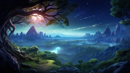 Wall Mural - Fantasy Landscape Game Art