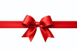 © Cla78 - Red ribbon with bow isolated on white background