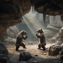 Bears Come To Life And Engage In A Joyful Dance