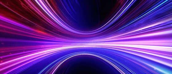 Wall Mural - abstract background with lines. abstract cosmic background with ultra violet neon rays. generative a