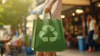 Sustainable lifestyles: reusable bag for shopping with focus on the eco-friendly behavior.
Generative AI
