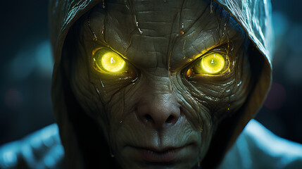 alien, created with generative ai