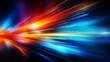 © Milan - Abstract background with speedy motion blur creating flashy pattern of straight lines