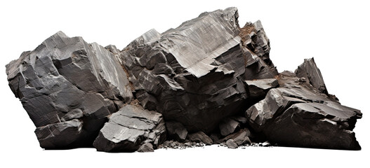 heavy rock on transparent background, png