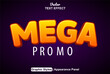 © Eric_studioart - mega promo text effect with orange graphic style and editable.