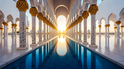 Poster - Abu dhabi islamic mosque, architecture