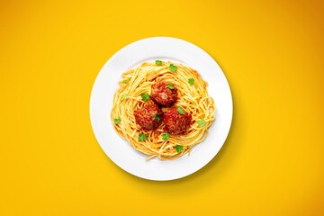 Canvas Print - Italian dish, tasty pasta noodles