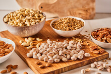 Studio Shot Of Assorted Nuts