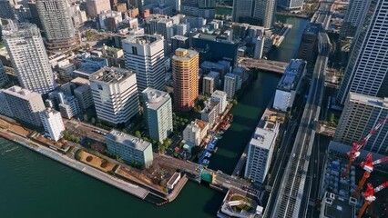 Leinwandbilder - 都市の空撮