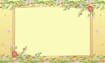 Wall Mural - Flat Foral Background Vector Design 4