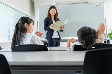 Wall Mural - 学習塾の講師　cram school	