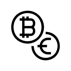 Canvas Print - currency exchange icon