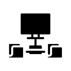 Canvas Print - servers icon