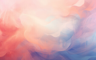 Wall Mural - Pastel Colors Volumetric Smoky Abstract Background