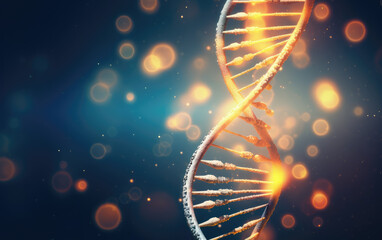 Wall Mural - DNA Helix Abstract Background