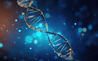 Wall Mural - DNA Helix Abstract Background