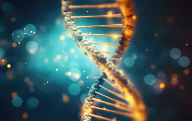 Wall Mural - DNA Helix Abstract Background