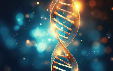 Wall Mural - DNA Helix Abstract Background